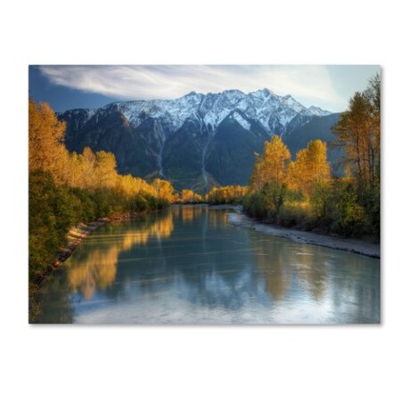 Trademark Fine Art Pierre Leclerc 'Autumn River' Canvas Art, 30x47 PL0009-C3047GG